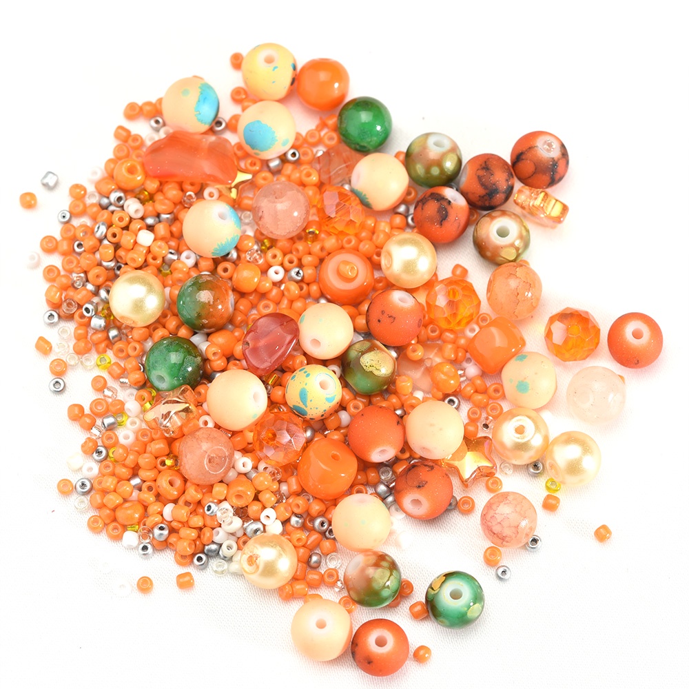 [HOT Sale] Warna Campur Ukuran Spacer Halus Bentuk Longgar 50Pcs Temuan Membuat Perhiasan Dan Kerajinan Aksesoris Perhiasan Austria Manik-Manik Biji Kaca Bulat Handmade DIY