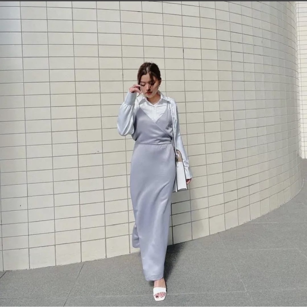 Outer Rini | Outer Dress kekinian | Baju Kondangan Wanita | Baju Muslim Kekinian | Baju Muslim Jumbo