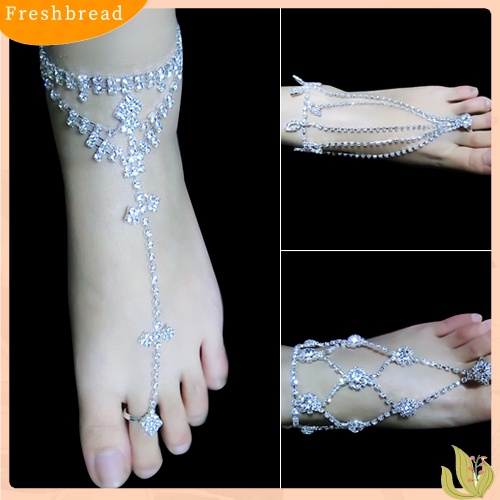 &lt; Freshbread &gt; 1Pc Barefoot Sandal Kaki Pesta Pernikahan Perhiasan Pantai Menari Rantai Pergelangan Kaki