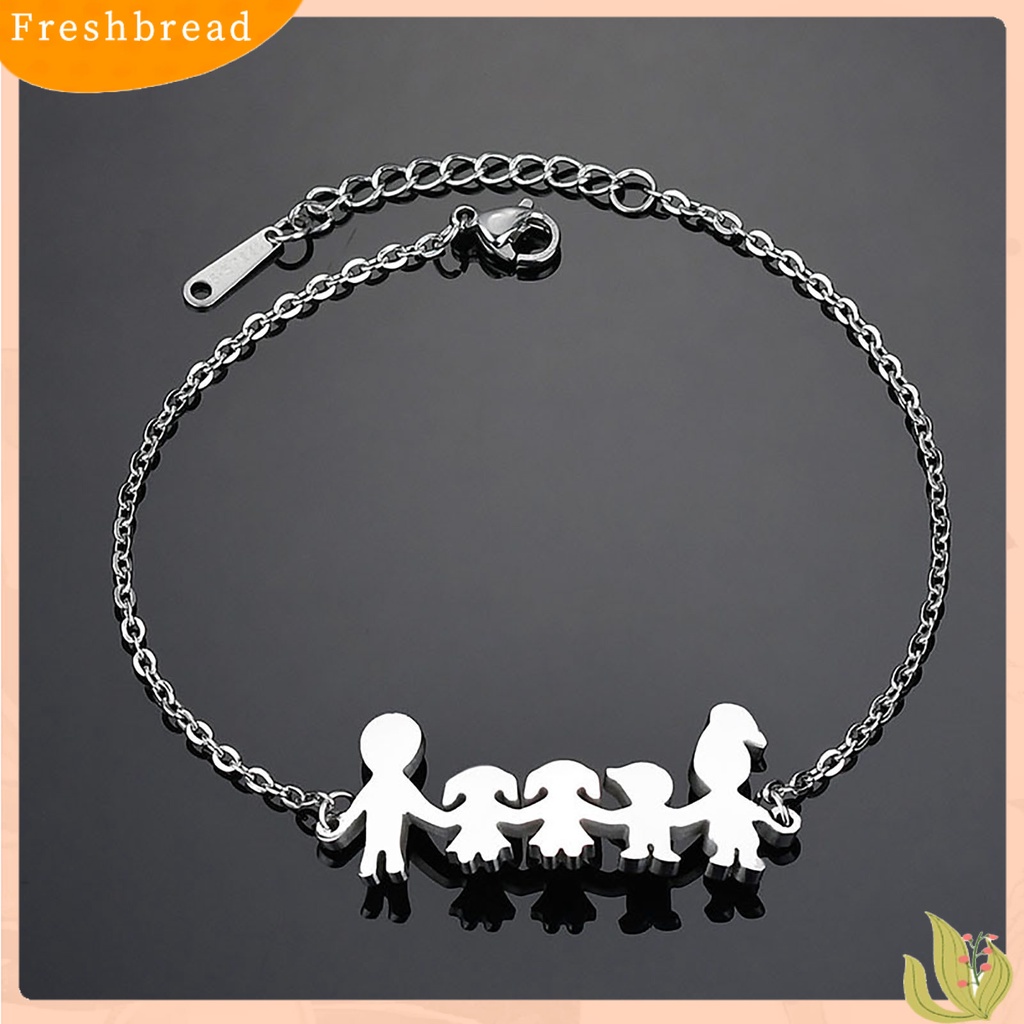 &lt; Freshbread &gt; Gelang Adjustable Anti Karat Hiasan Pergelangan Tangan Hangat Keluarga Kartun Dekorasi Gelang Untuk Hadiah