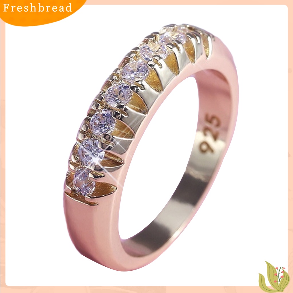 &lt; Freshbread &gt; Perhiasan Fashion Wanita Kreatif Jari Dekorasi Alloy Baris Tunggal Geometri Cincin Untuk Pernikahan