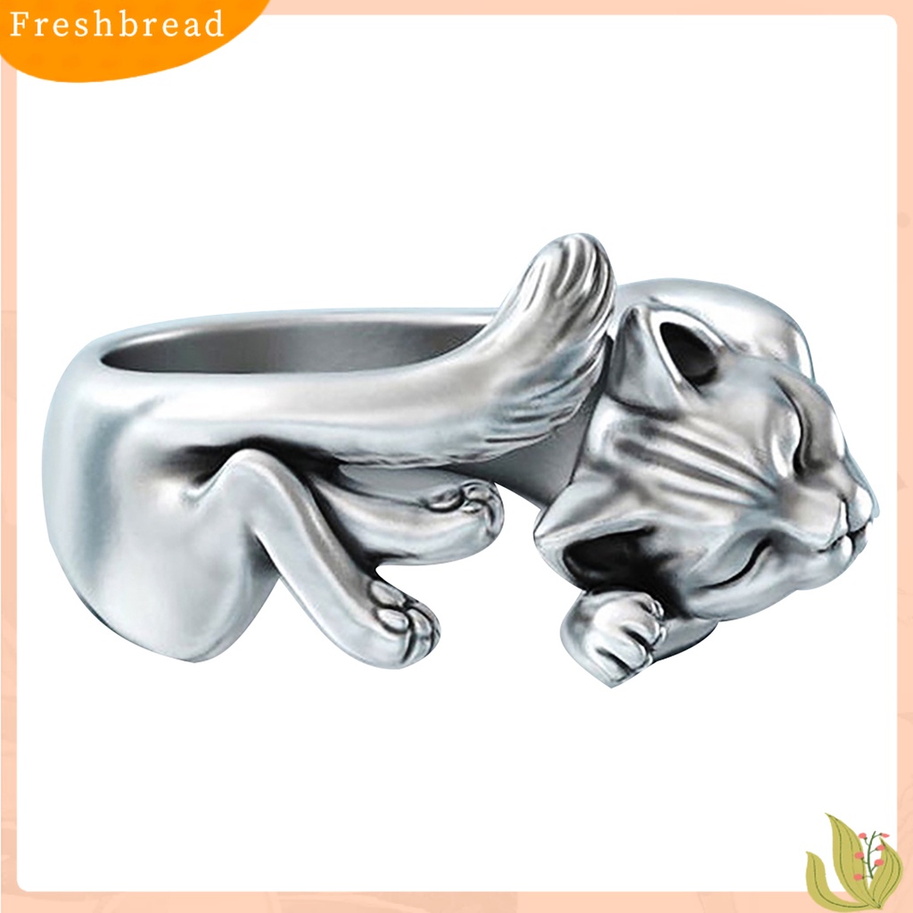 &lt; Freshbread &gt; Opening Ring Vintage Perhiasan Hadiah Anti Luntur Cincin Buka Bungkus Unisex Untuk Pesta