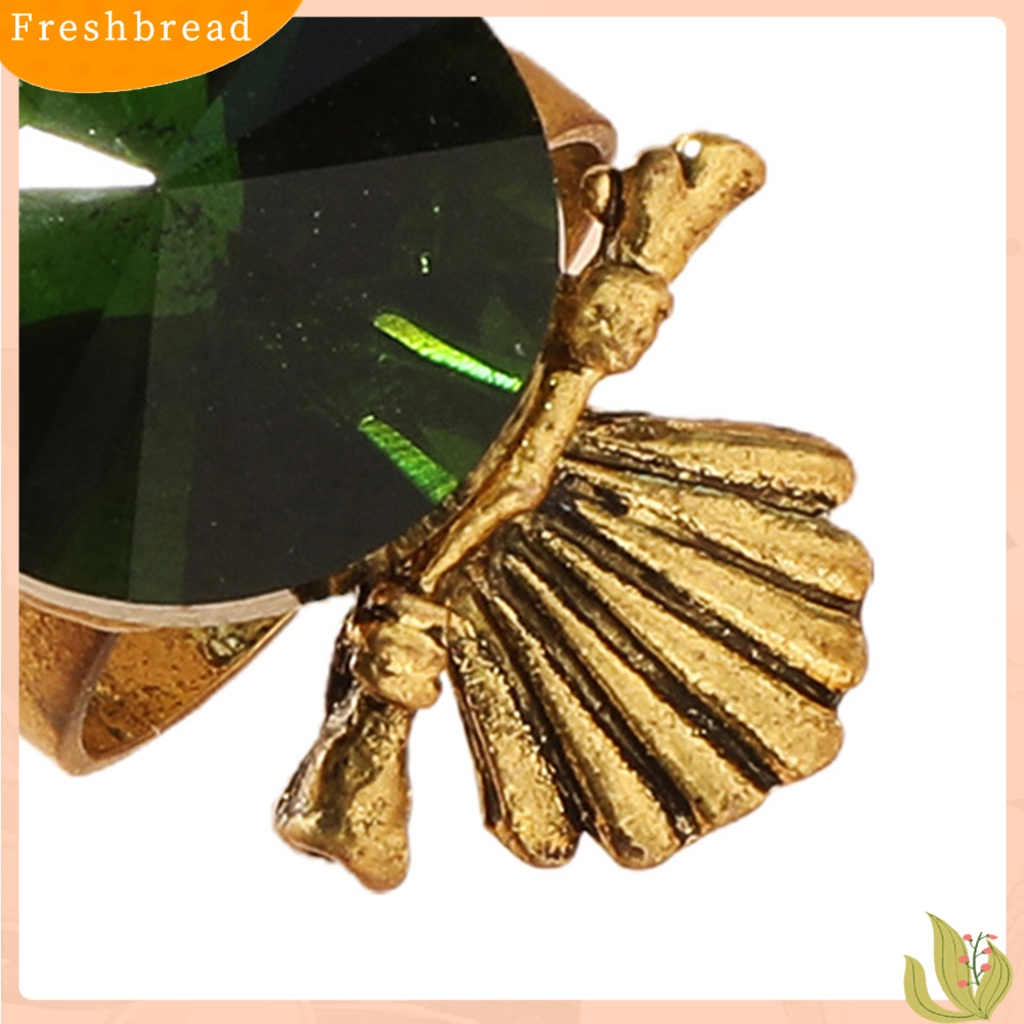 &lt; Freshbread &gt; Wanita Cincin Hias Menggemaskan Hadiah Lucu Burung Hantu Hijau Berlian Imitasi Cincin Perhiasan Aksesoris
