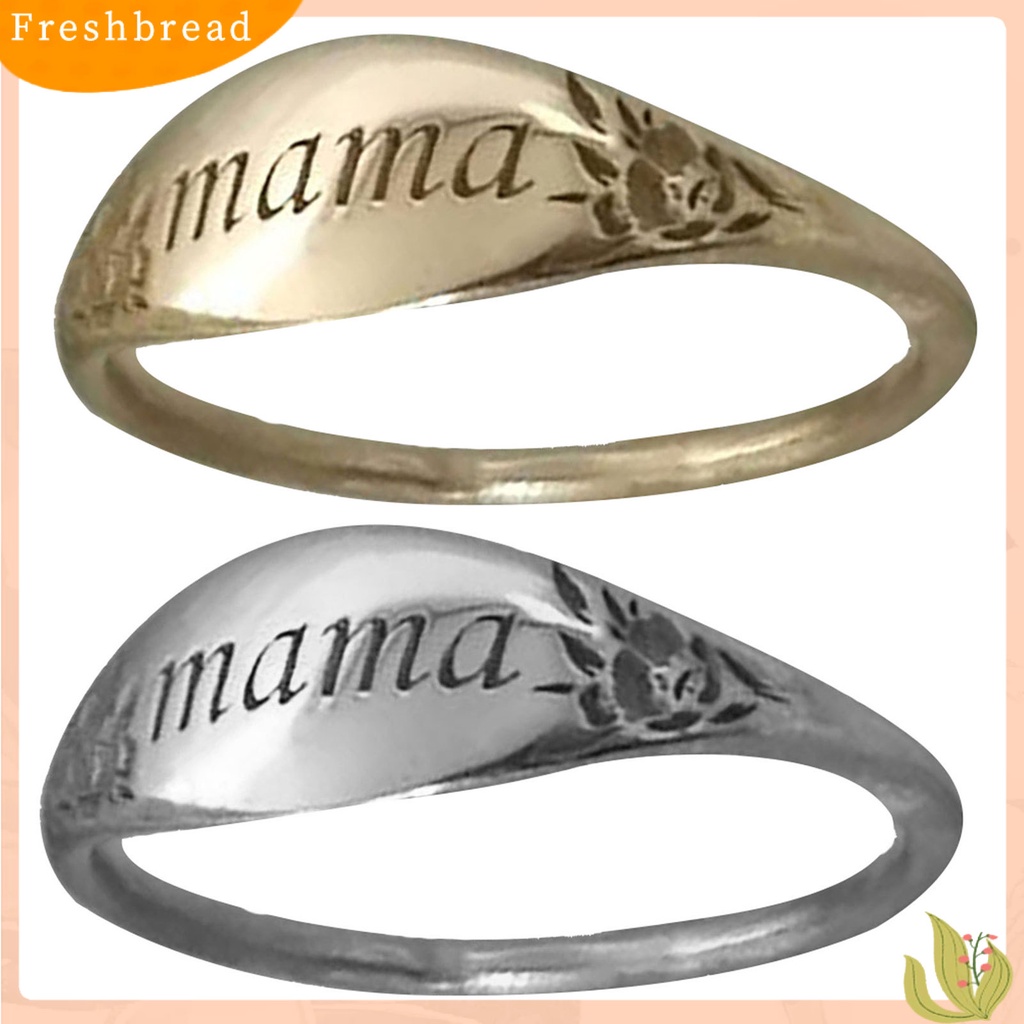 &lt; Freshbread &gt; Wanita Mama Cincin Ukir Ulang Tahun Keluarga Anniversary Hari Ibu Perhiasan Hadiah