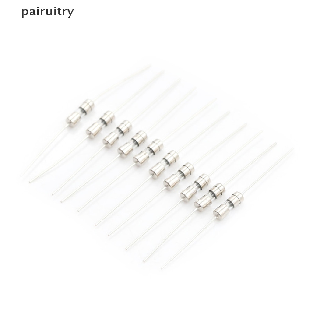 Prt 10pcs F1A/1.5A/2A/3A/5A Fast Blow Glass Tube Fuse Axial Leads 3.6 x 10mm 250V PRT