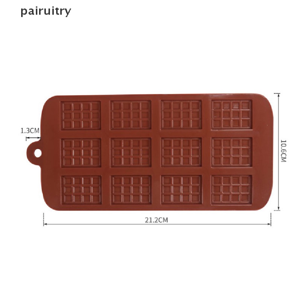 Prt 12cell Cavity Mini Coklat Bar Candy Cetakan Silikon Profesional Decor Kue PRT