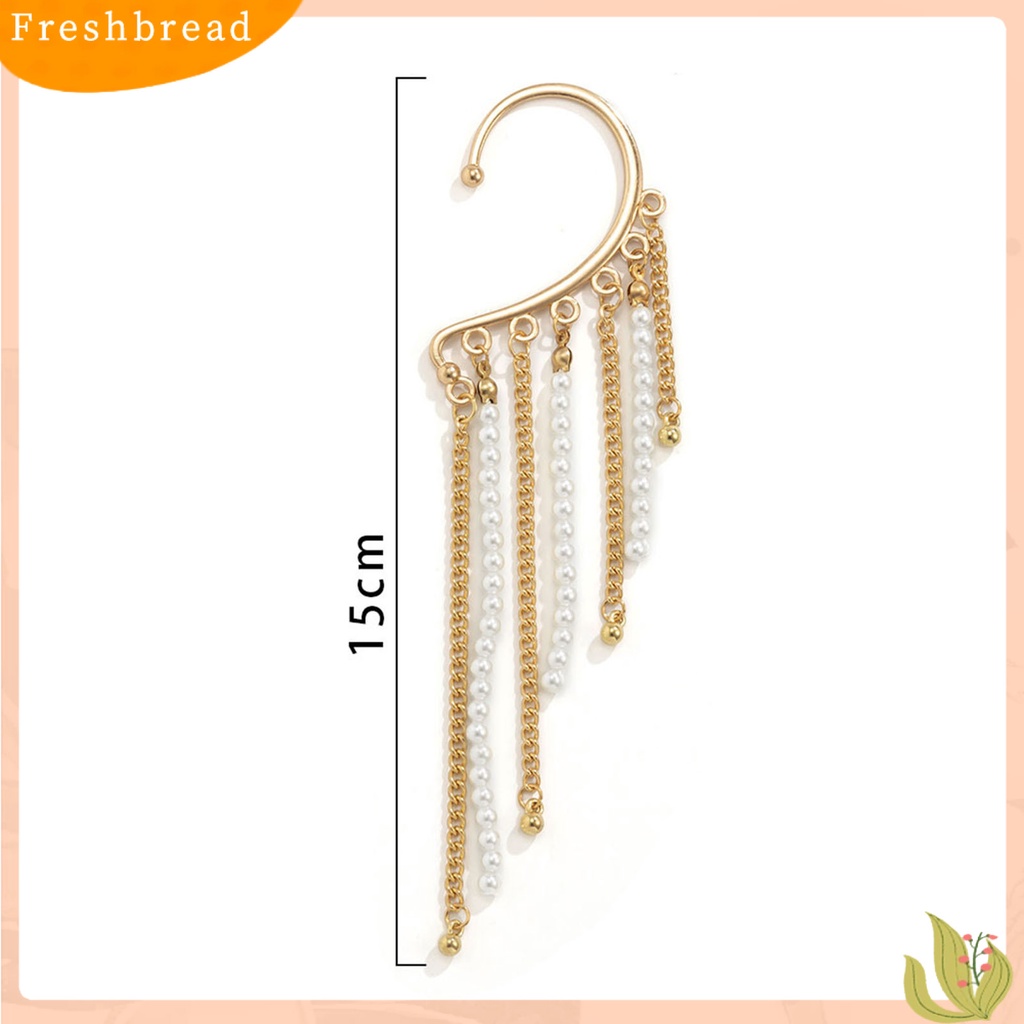 < Freshbread > 1Pc Klip Anting Jumbai Perhiasan Vintage Temperamen Manset Telinga Halus Untuk Pernikahan