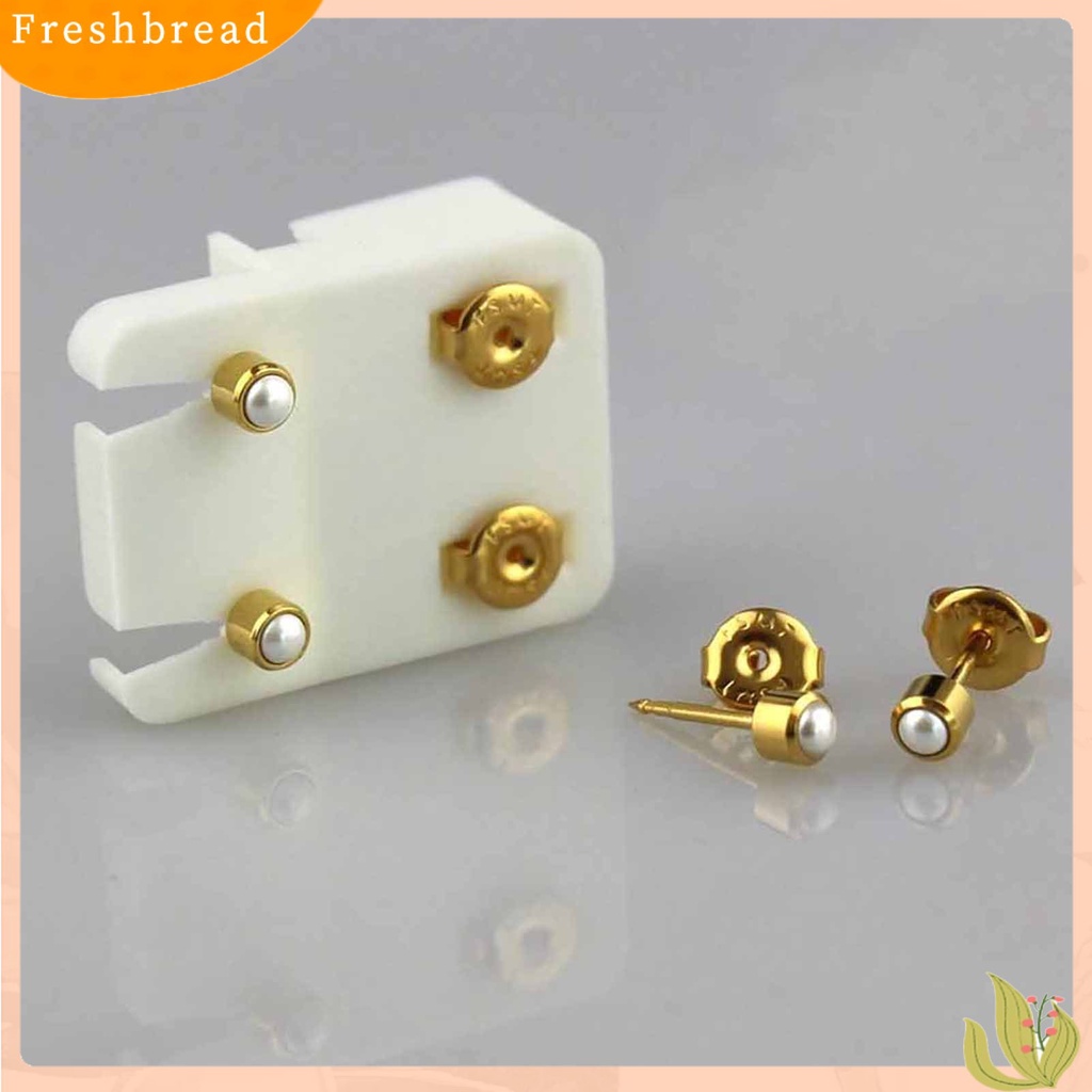 < Freshbread > 12pasang Stud Earring Piercing Anting Hadiah Akrilik Gadis Berlian Imitasi Hias Ear Studs Untuk Perjamuan