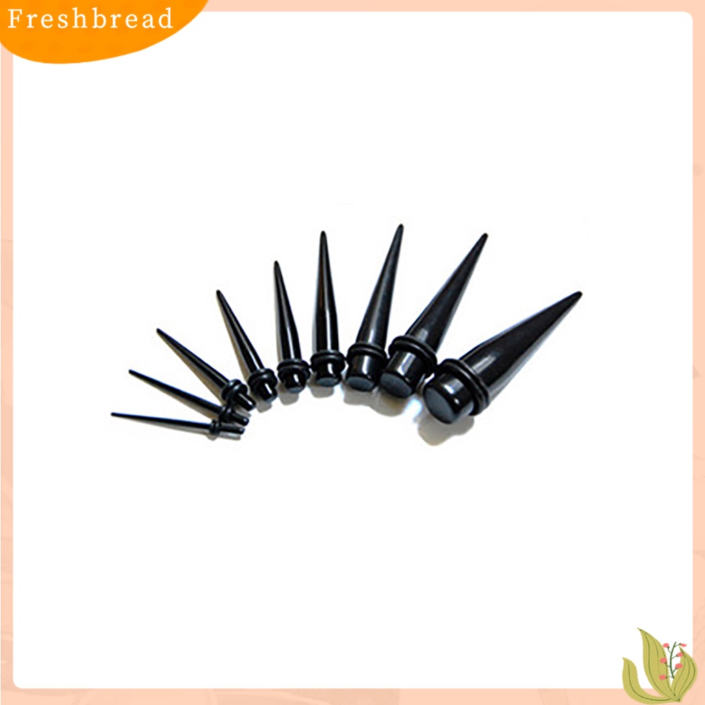 &lt; Freshbread &gt; 1Pc Akrilik Spiral Lancip Daging Terowongan Telinga Tandu Expander Bentuk Kerucut Anting