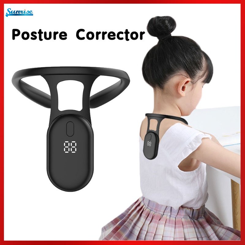 Compact Portable Light Invisible Real-time Back Correction Training Monitor Rechargeable Silikon Lembut+ABS Korektor Postur Cerdas Untuk Dewasa/Anak