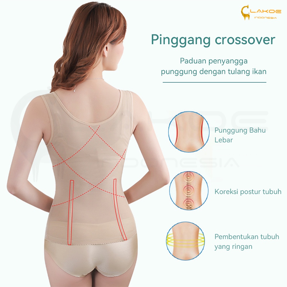 Lakoe Korset Pelangsing Perut Buncit Wanita Corset Pelangsing Perut