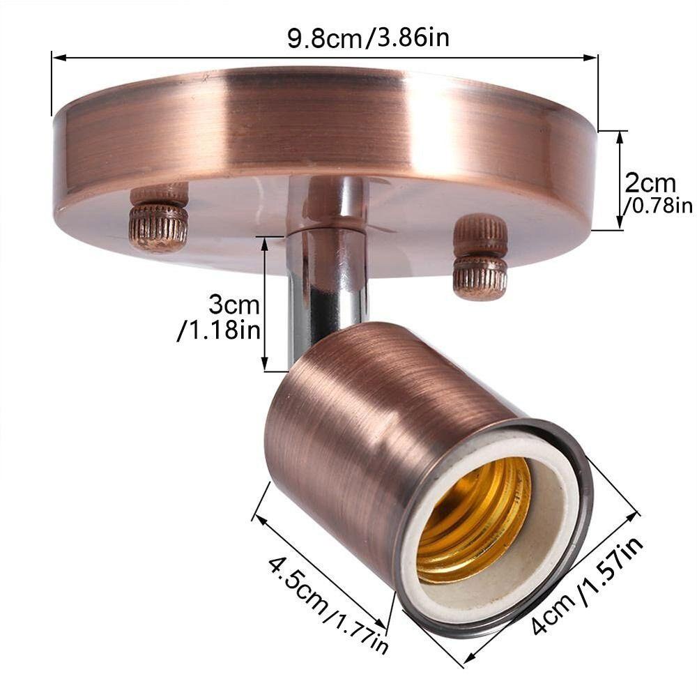 [Elegan] Base Lampu Restoran Edison Screw Bulb Antik 180derajat Lampu Dinding Soket Lampu