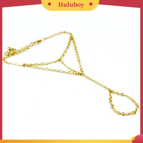 {Ready Stock} Fashion Wanita Budak Rantai Link Jari Cincin Hand Harness Gelang Perhiasan