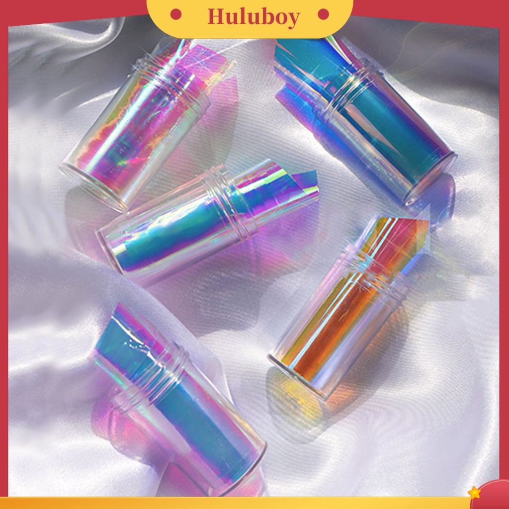 {In Stock} Stiker Kuku Removable Permukaan Mengkilap Plastik DIY Nail Art-Aurora Film Manicure Transfer Kertas Perlengkapan Kuku