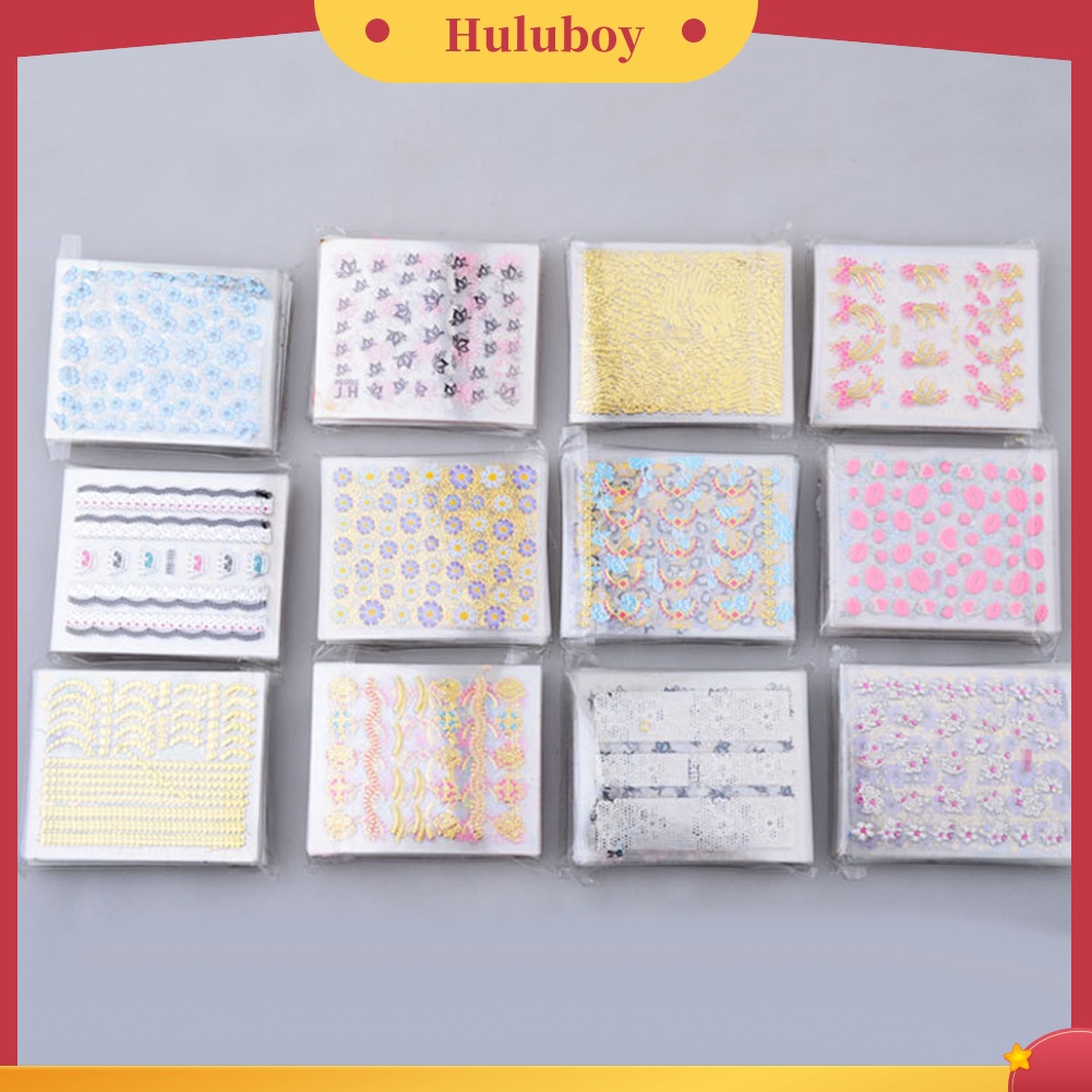 {In Stock} 10lembar Stiker Nail Art Bunga Fashion DIY Decal Gaya Campur Manicure Decor