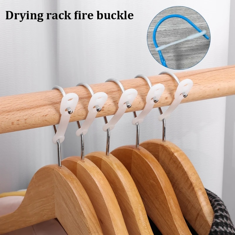 1pcs Windproof Anti-Selip Drying Hook/Gantungan Anti-drop Rak Baju/Silikon Ketangguhan Tinggi Strip Gesper Gantungan Baju Klip Outdoor