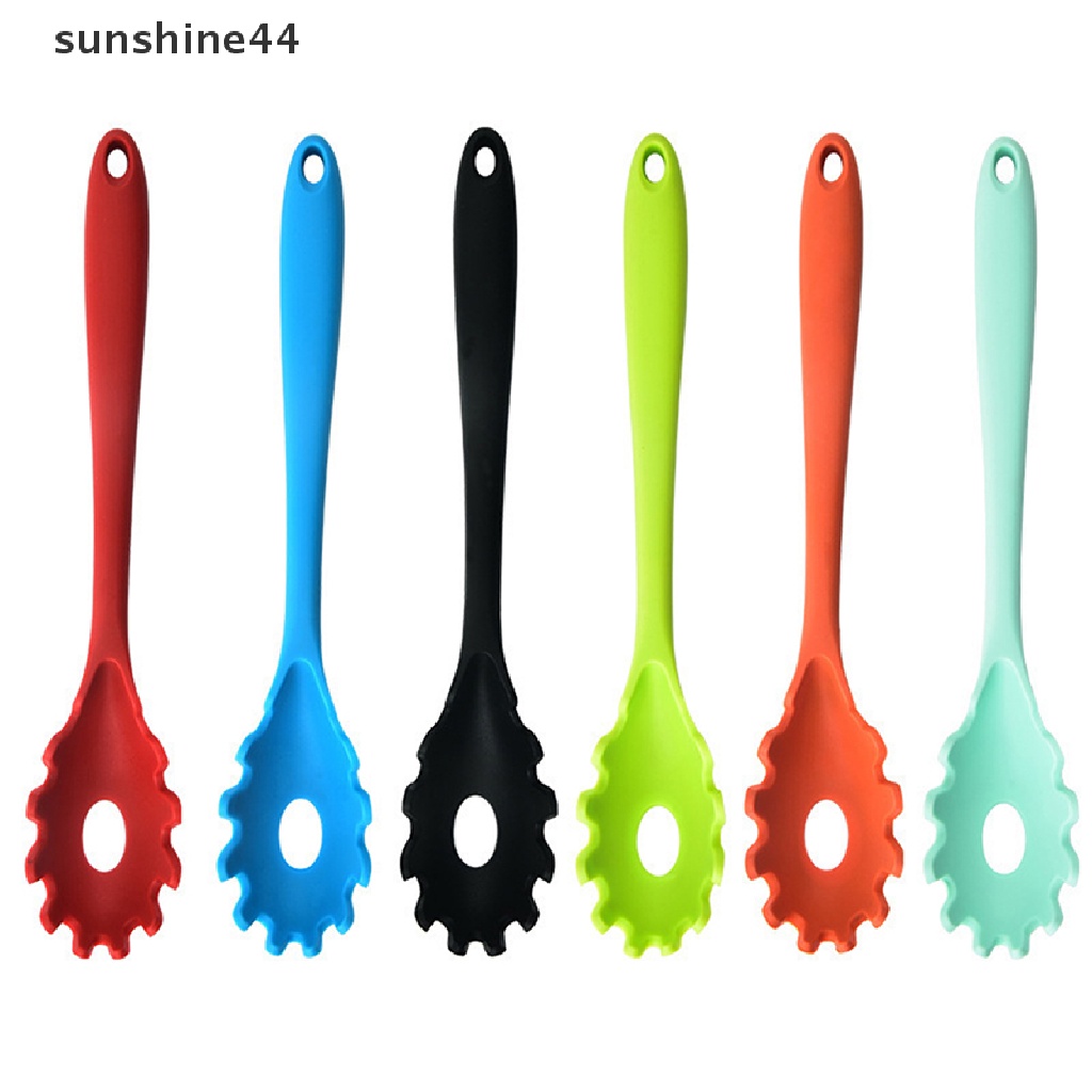 Sunshine 1Pc Sendok Mie Pasta Silikon Sendok Pasta Colander Noodle Paychecks Ladle ID