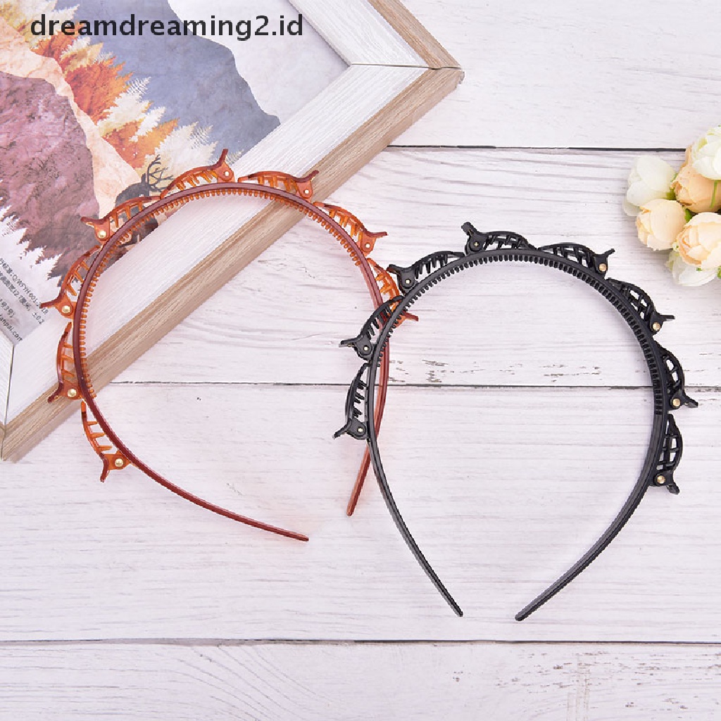 (hot) Double Bangs Hairstyle Hairpin Hairdressing Hairpin Bando Hiasan Kepala Wanita//