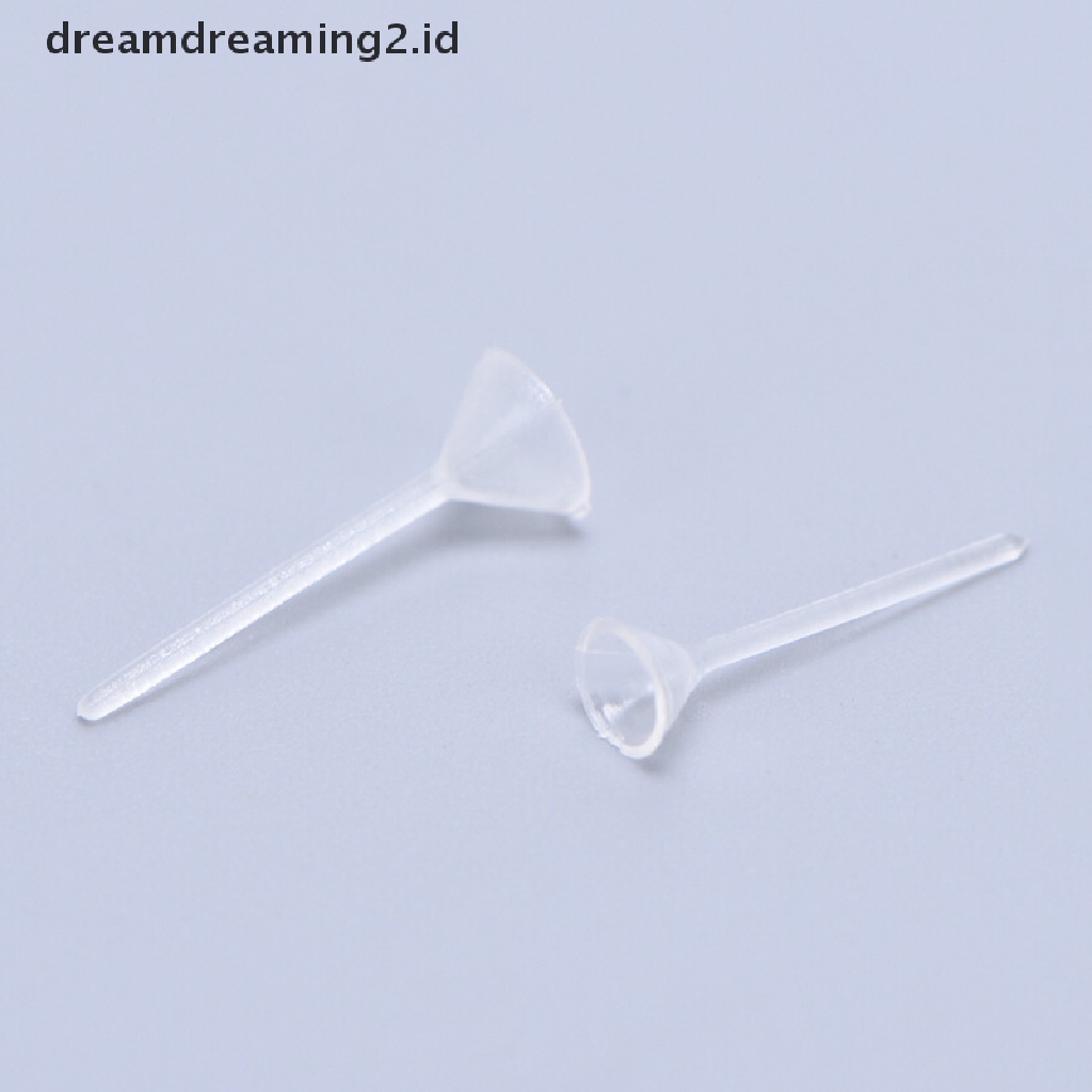 (hot) 500pcs/lot Plastik Kosong Datar/Cup Stud Earring Pin Pad Anting Membuat Perhiasan//