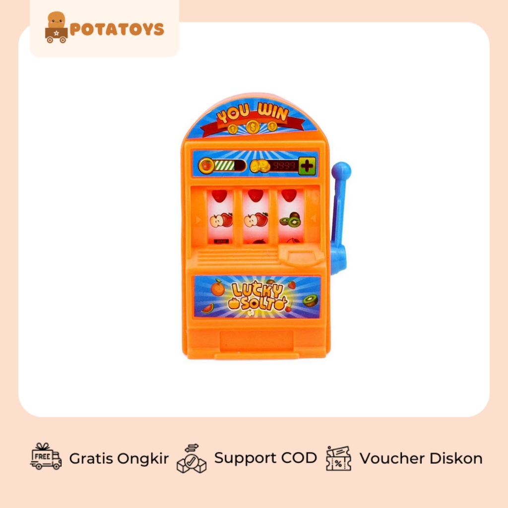 [ Potatoys ] Mainan Mesin Jackpot Mini / Mainan Table Game Jack Pot Fancy / Lottery Game / Mainan Slot Mini