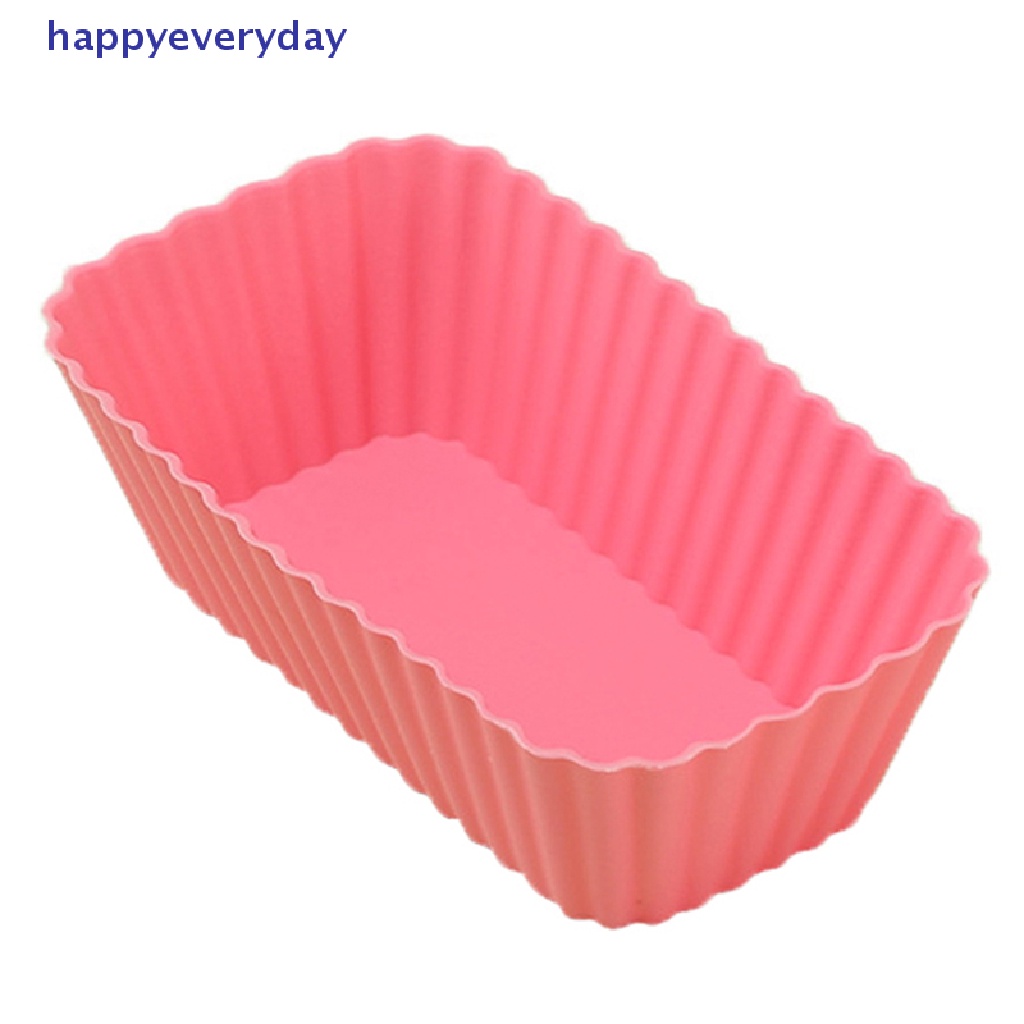 [happy] 1/4pcs Silikon Persegi Panjang Reusable Cake Jelly Cetakan Kue Alat Dapur [ID]