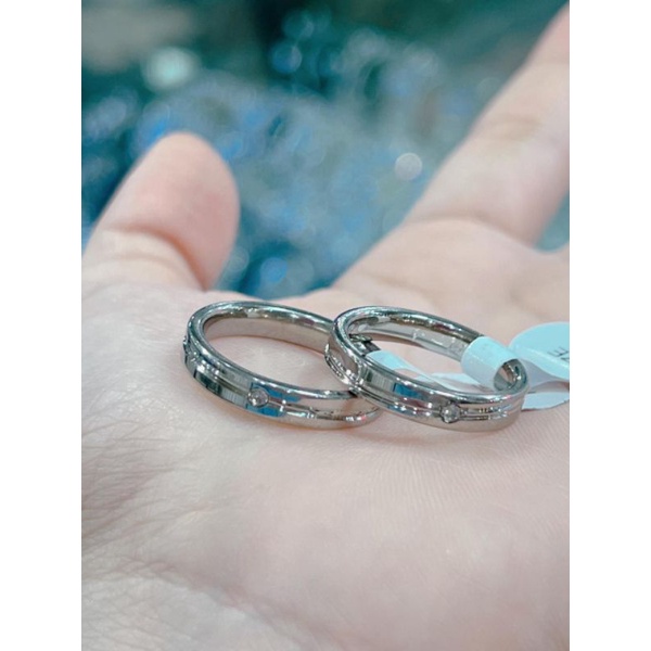 Cuc iGudang Cincin couple titanium silver (harga sepasang)