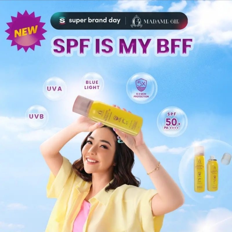 [READY] Madame Gie Protect Me Spray Sunscreen SPF 50+ PA++++ &amp; Sunscreen SPF 30 PA +++