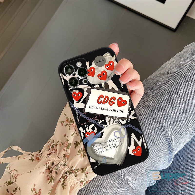 Infinix Note 11 12pro 12 G96 8 12 2023 Smart 4 5 6 Plus Hot 9 11s 11 8 20s 12i 20 12 10t 10s 10Lite Hot 12 11 10 9 Play Retro Label Comme Des Garons Letter Flower Soft Casing Tpu