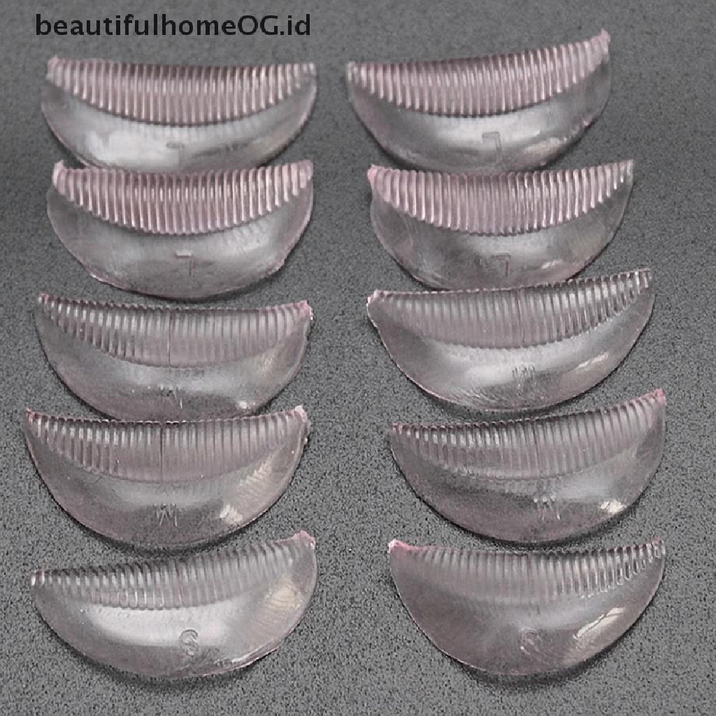 // Lebaran// 5pasang Bulu Mata Lifg Perm Pad Silicone Curling Eyelash Lift Tools DIY S M L **