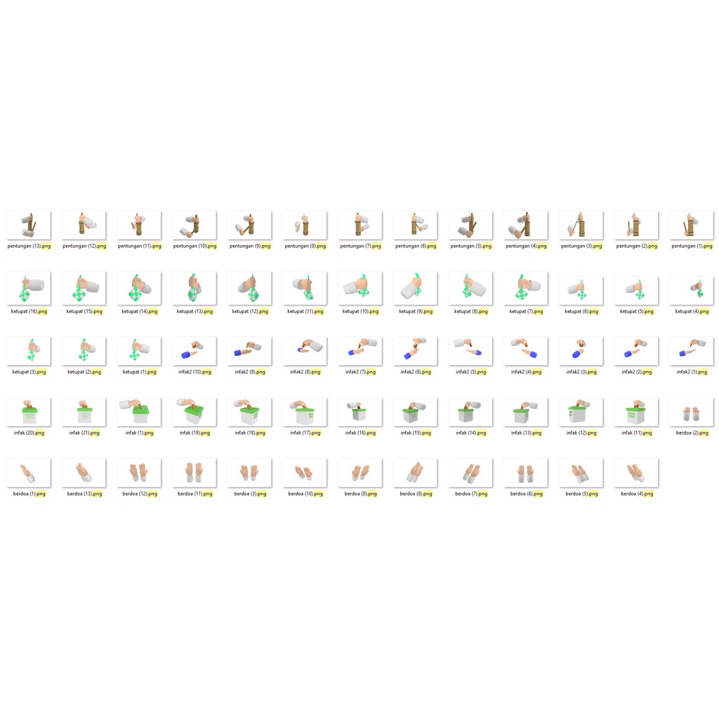 556 Asset 3D Icons Pack PNG HD Hires