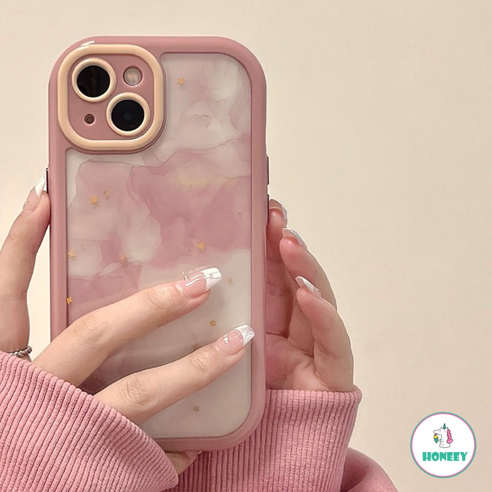 IPHONE Fashion Colorful Halo Water Ripple Phone Case Iphone11 12 13 14 Pro MAX X XR XS MAX Akrilik Shockproof Lembut Cover Pelindung