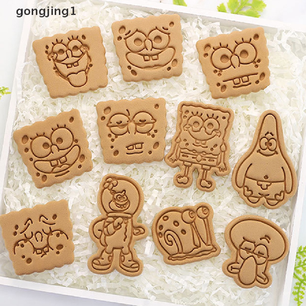 Ggg Cetakan Kue Kering Kreatif Kartun DIY Bentuk Lucu 3D Pressure Cutg Cookie Cutter ID