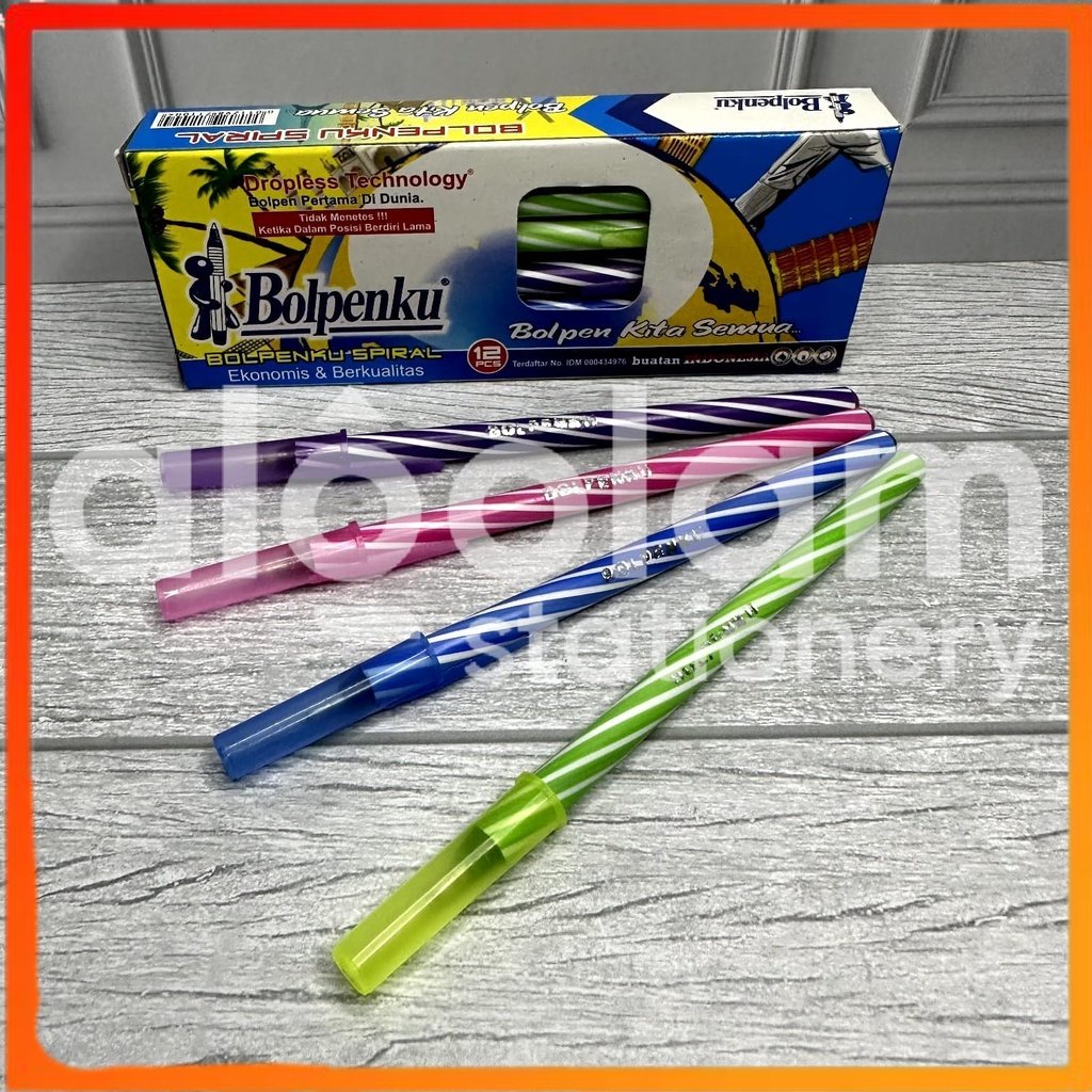 

READY ✔ SELUSIN ( 12 PCS ) Pulpen Lilin Bolpenku Bolpen Lilin Bolpenku