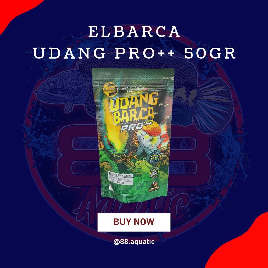ELBARCA Udang Pro++ 50gr Pakan Kering EL BARCA FEED