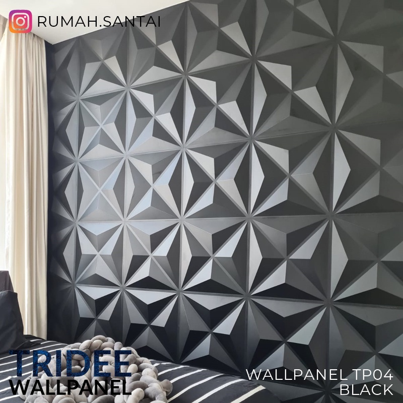 PROMO!!! TRIDEE WALLPANEL TRIANGLE DIAMOND | WALLPAPER DINDING DEKORASI | WALL PANEL 3D DINDING PVC
