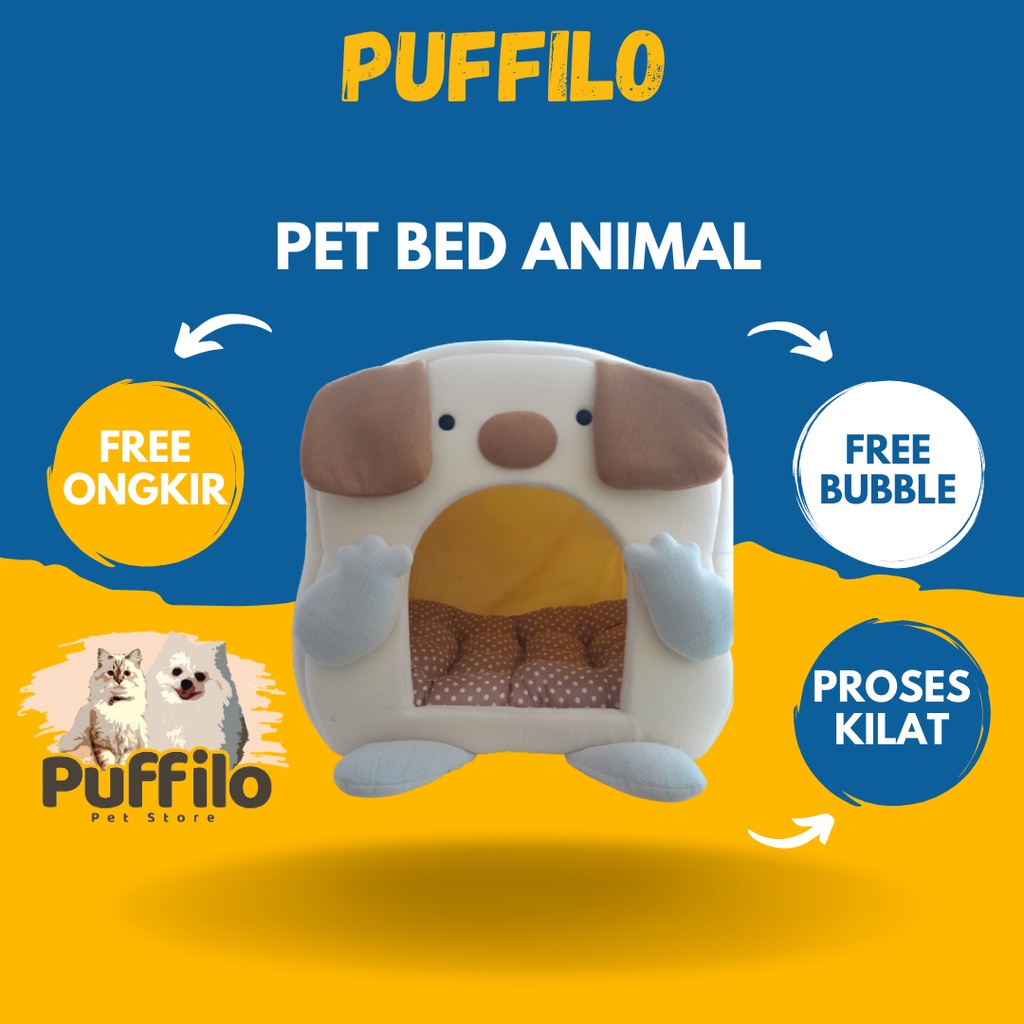 Pet bed 3D /kasur anjing dan kucing bentuk lucu dan unik