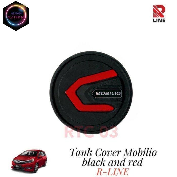 Cover Tutup Bensin Tank Cover Mobilio Black And Red Variasi Mobil