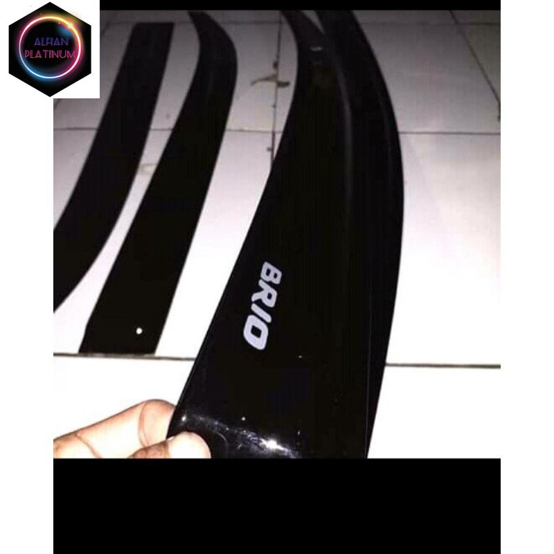 talang air Brio 2011-2017 model slim Variasi Mobil