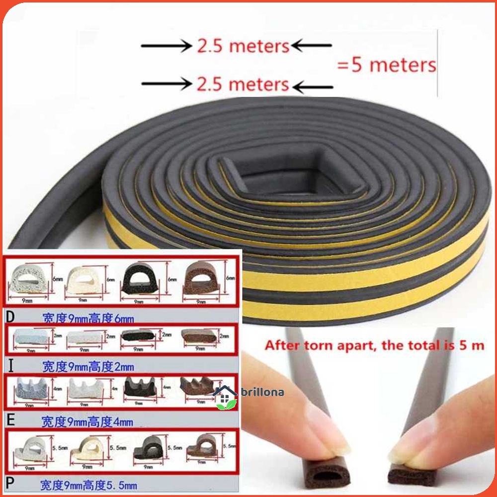 MIFENGTIAO Lis Penghalang Debu Pintu Door Bottom Sealing Strips 2x2.5m - ESPV5