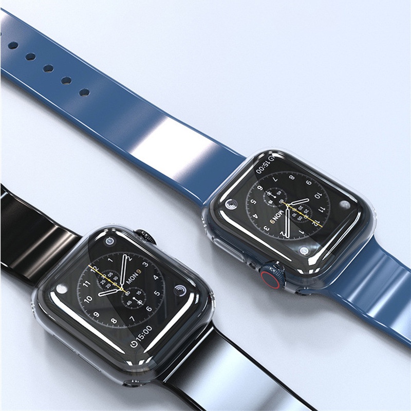 Transparent watch Protective Silicone Case 41mm 45mm for Apple Watch 7