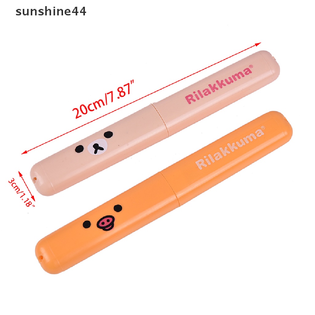 Sunshine Kotak Penyimpanan Tempat Sikat Gigi Travel Portable Tahan Lama Protect Container Case ID