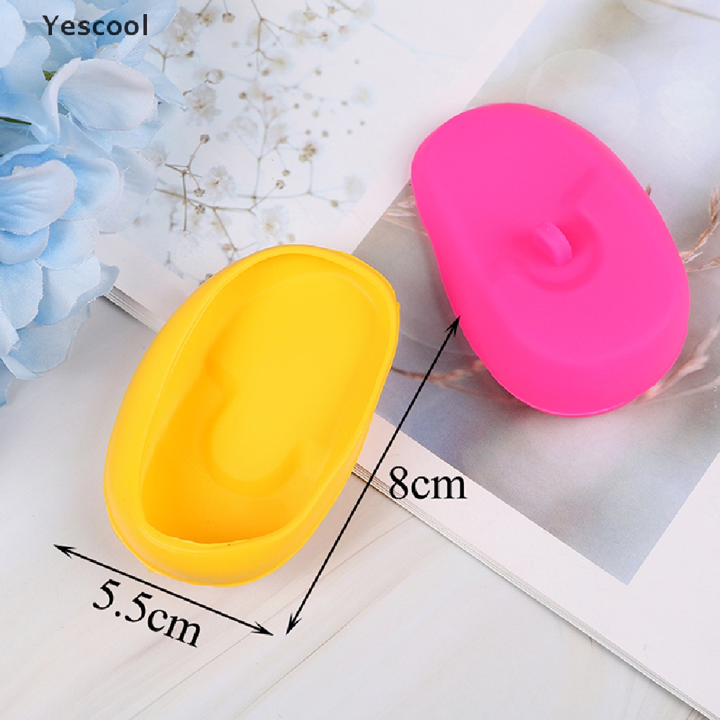 Yescool 2Pcs Reusable Silikon Penutup Telinga salon Rambut Pewarna Warna Perisai Pelindung Penutup Telinga ID