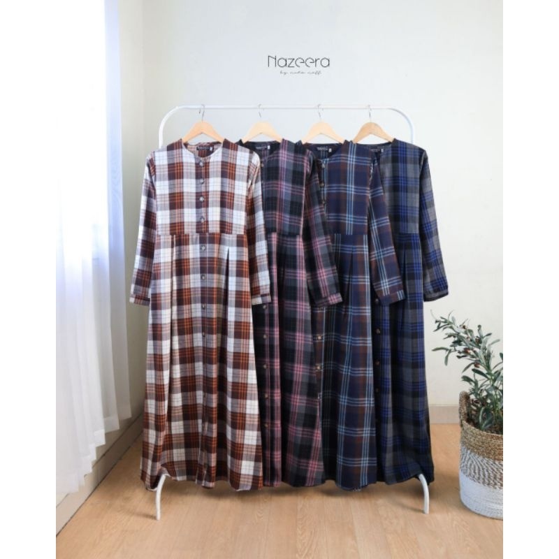 Zira flanel Nazeera Gamis Flanel