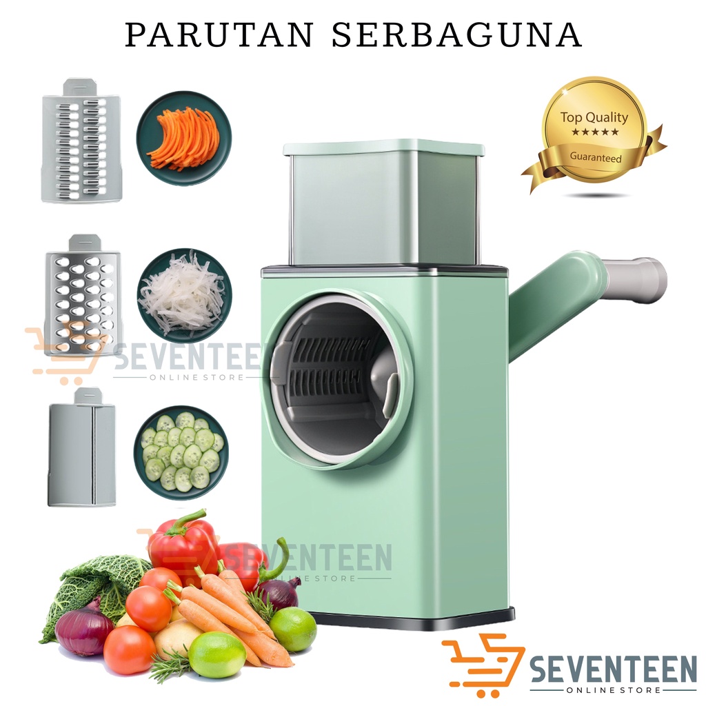 SEVENTEEN VEGETABLE CUTTER MULTIFUNGSI ALAT PARUTAN SET PEMOTONG PENGIRIS SAYUR SERBAGUNA ALAT IRIS GILINGAN SAYURAN KNIFE SLICER VEGETABLE