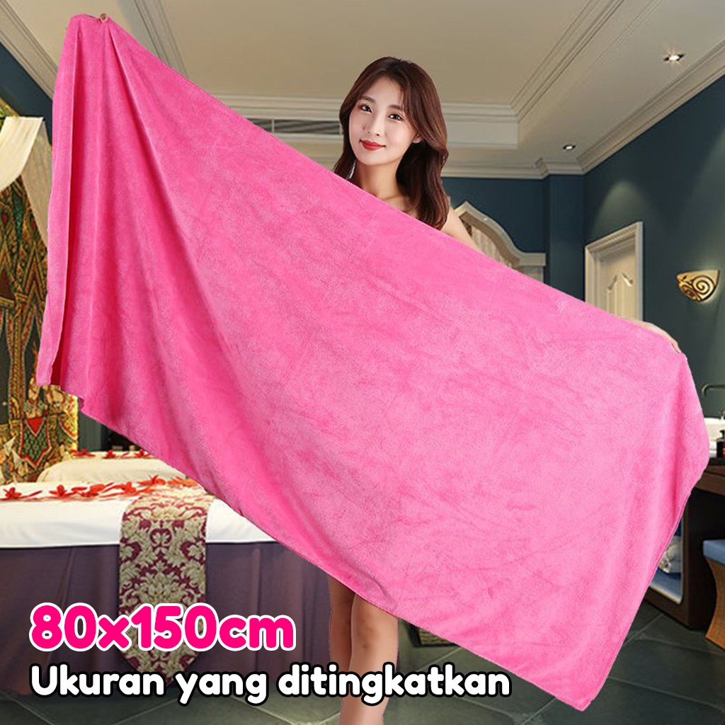 [ COD ]Handuk Mandi Dewas Tebal Handuk Mandi Lembut Ukuran 80cm X 150cm Bahan 100% Polyester Handuk Mandi Polos Handuk Mandi Besar H102