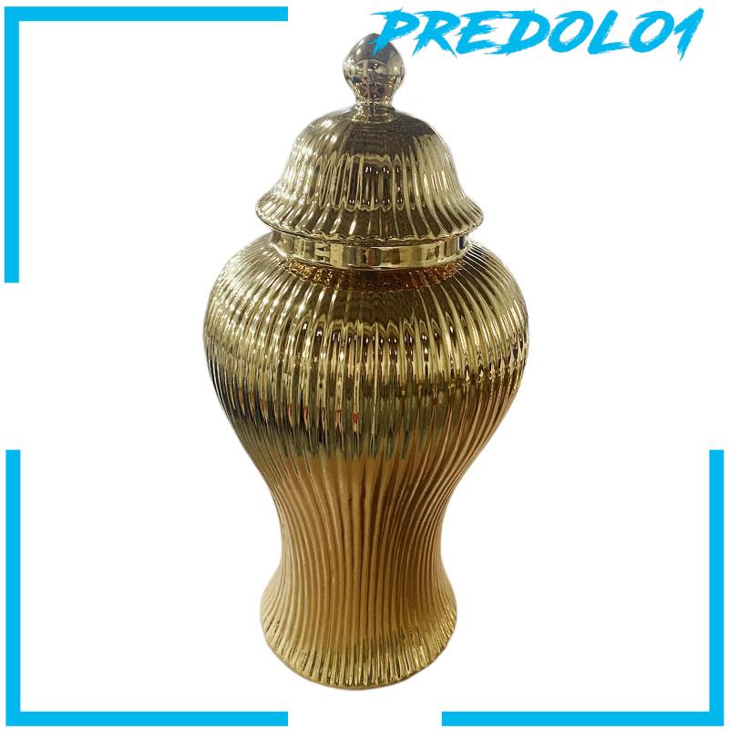 [Predolo1] Porcelain Ginger Jar Tea Tin Storage Jar Vas Bunga Keramik Hias