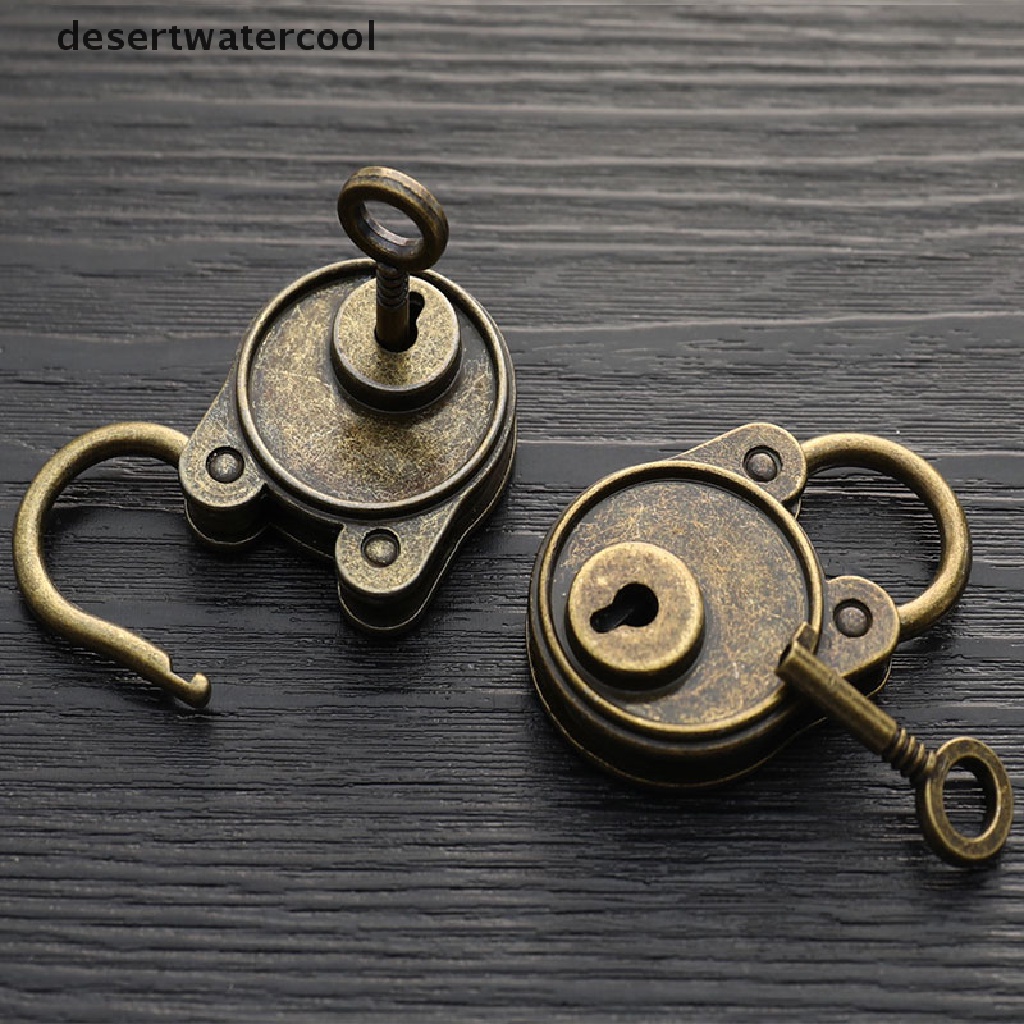 Deid Gembok Vintage Gaya Lama Lock Notebook Koper Antik Bronze Plated Padlock Martijn