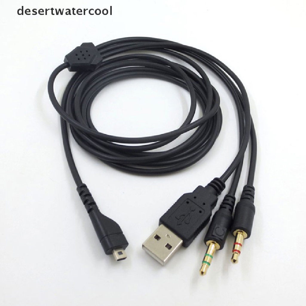 Deid 2m 1sampai3 Splitter Kabel Audio Gaming Earphone Headset Headphone Audio Cable Adapter Cord Kabel Untuk SteelSeries Arctis 3.5 /7/Pro Martijn