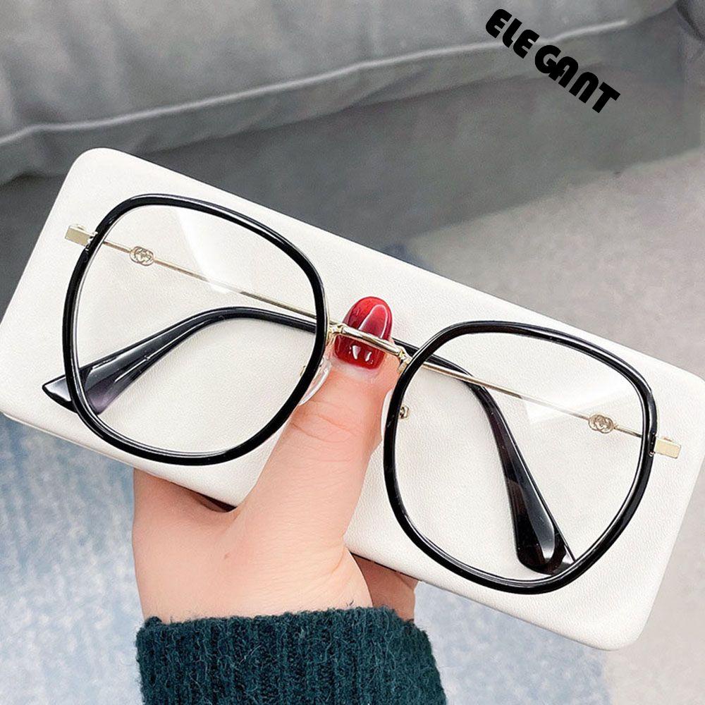 [Elegan] Kacamata Baca Transparan Kacamata Tontonan Tidak Teratur Wanita Pria Kacamata Komputer Eyeglasses Optical Glasses