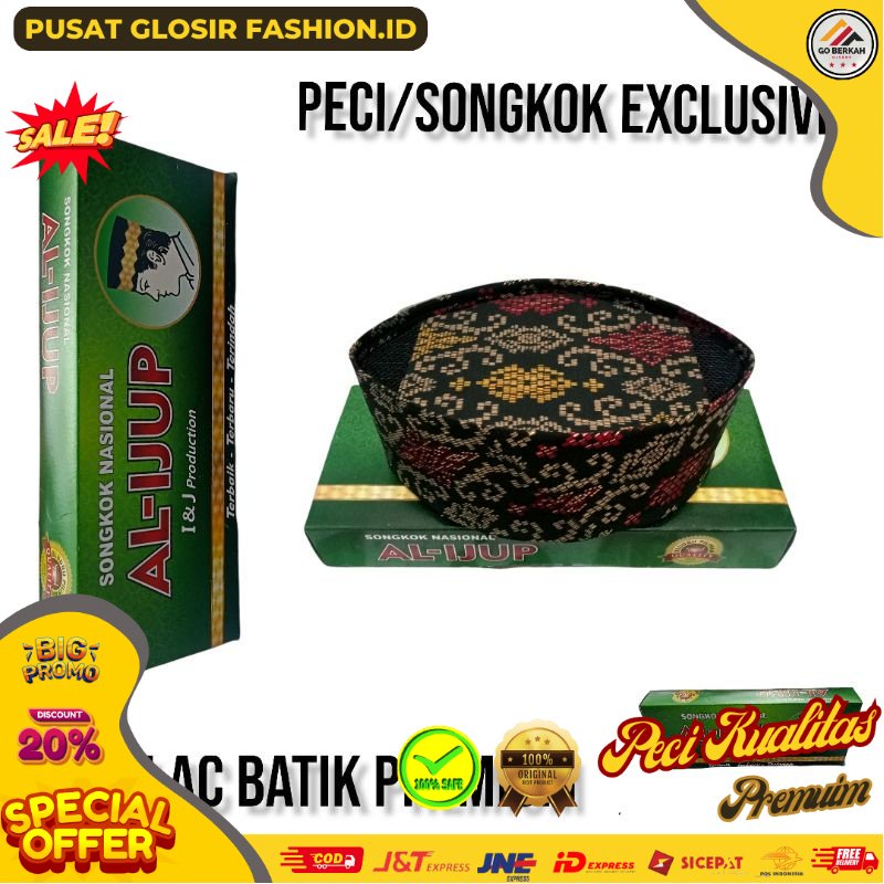 Peci ac batik motif songket songkok ac batik motif songket